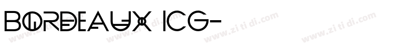 Bordeaux ICG字体转换